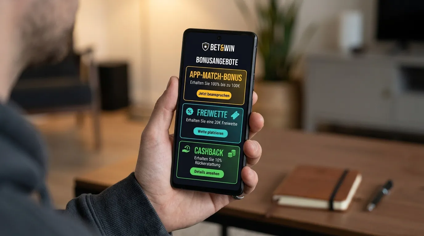 Übersicht verschiedener App-Bonusmodelle auf einem Smartphone-Display