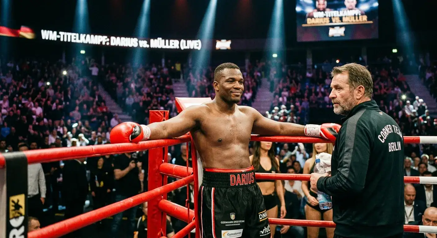 Boxer mit klarer Favoritenrolle wirkt entspannt vor Beginn eines Pflichtkampfes